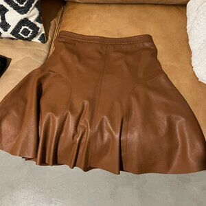 COPY - Rebecca Taylor Faux Leather Skirt